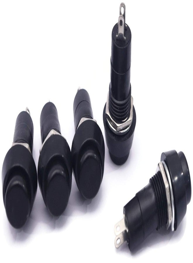 إلكترونيك سبايسس مجموعة من 5 مفاتيح تشغيل/إيقاف إلكترونية ثنائية الأطراف ذاتية القفل، مزودة بزر ضغط، مناسبة للوحة القيادة في السيارات والقوارب، باللون الأسود. - Image 2